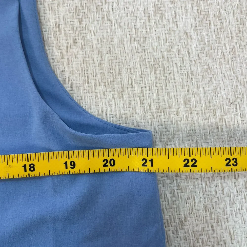 Peter Millar Womens L Surge Golf Full Zip Stretch Vest Light Blue - Picture 7 of 8